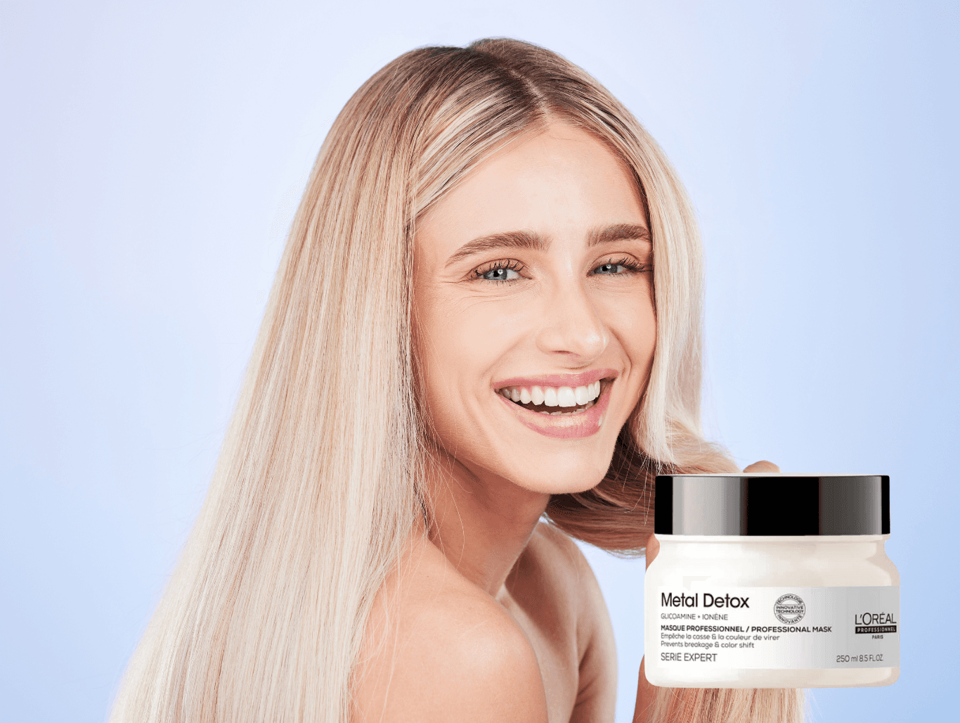 L’Oréal Metal Detox hair treatment at Michael Todd Hairdressing, East Grinstead — professional detox to prevent colour shift and breakage, ideal for highlighted and coloured hair across West Sussex