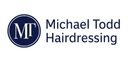 Michael Todd Hairdressing logo featuring the MT emblem and salon name, representing expert hair services in East Grinstead.